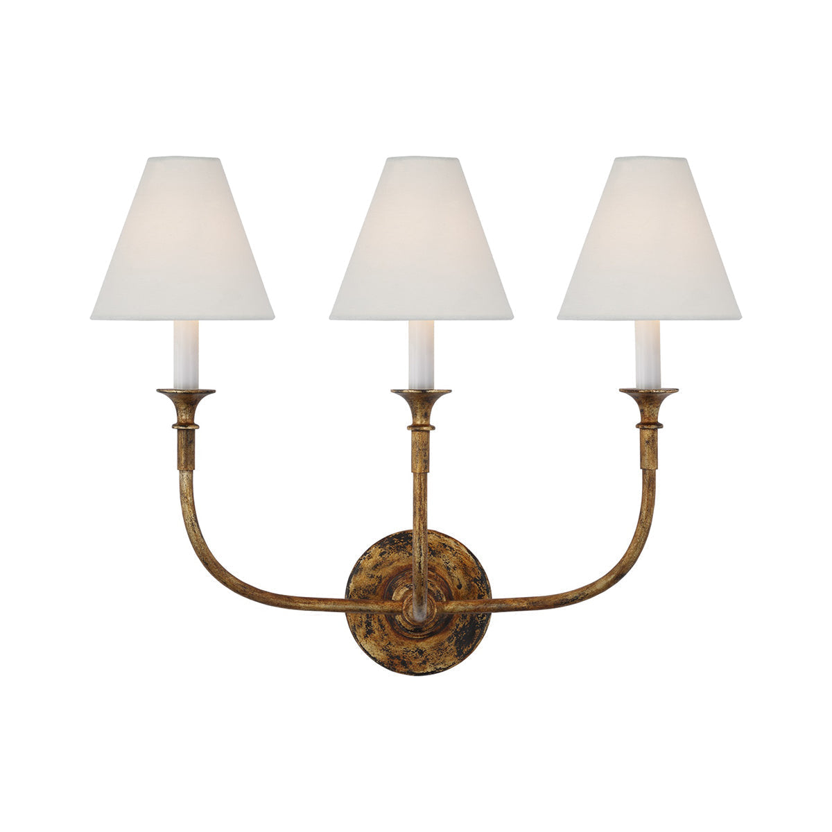 White Cone Shade And Black Metal Arm Wall Lamp Inspired Candle